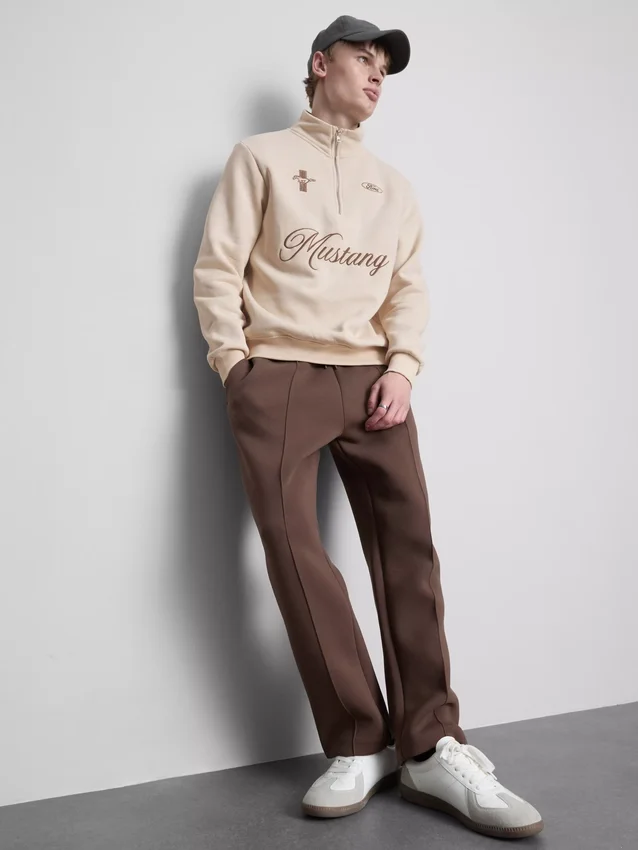 Ford Mustang Sweatshirt mit halbem Reissverschluss