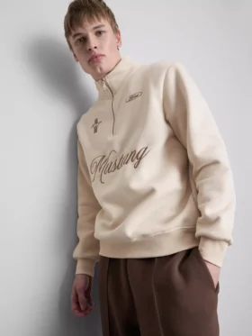 Ford Mustang Sweatshirt mit halbem Reissverschluss