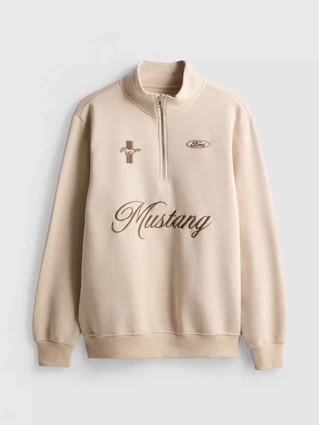 Ford Mustang Sweatshirt mit halbem Reissverschluss