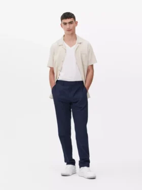 Formelle Twill-Hose in Slim-Fit-Passform