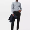 Formelle Twill-Hose in Slim-Fit-Passform