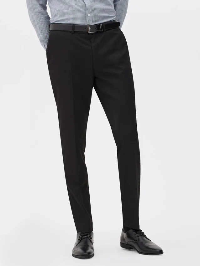 Formelle Twill-Hose in Slim-Fit-Passform