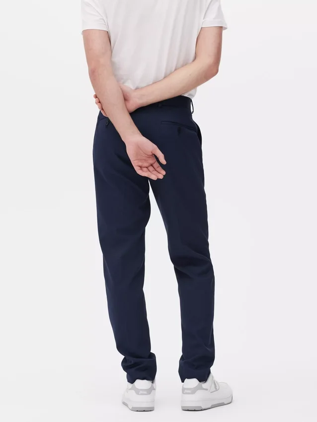 Formelle Twill-Hose in Slim-Fit-Passform