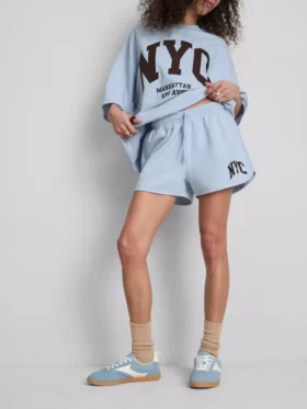 Freizeitshorts aus baumwollreichem Stoff im NYC-Stil