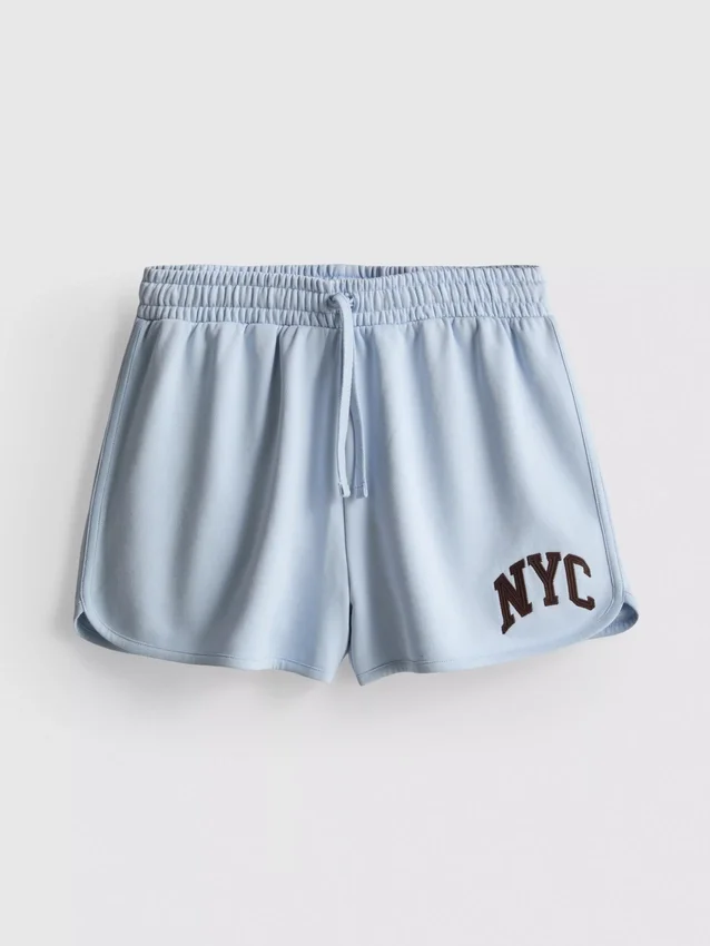Freizeitshorts aus baumwollreichem Stoff im NYC-Stil