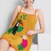 Gehäkeltes, besticktes Strand-Minikleid