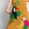 Gehäkeltes, besticktes Strand-Minikleid