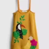 Gehäkeltes, besticktes Strand-Minikleid
