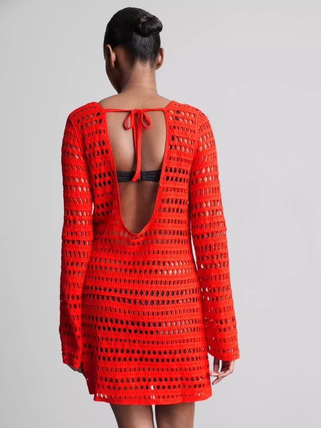 Gehäkeltes Strand-Minikleid