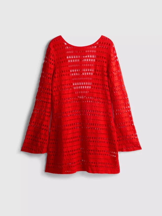 Gehäkeltes Strand-Minikleid