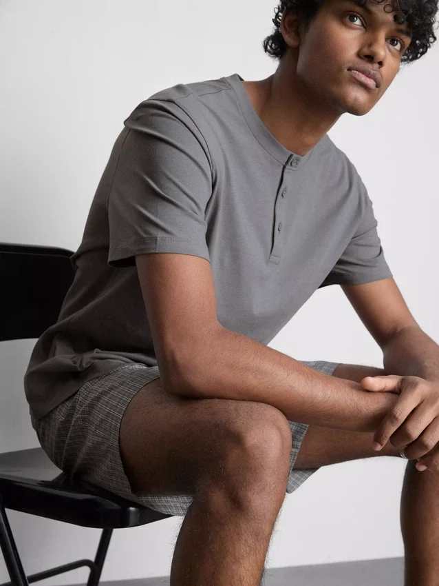 Gekarierte kurze Schlafanzug-Shorts