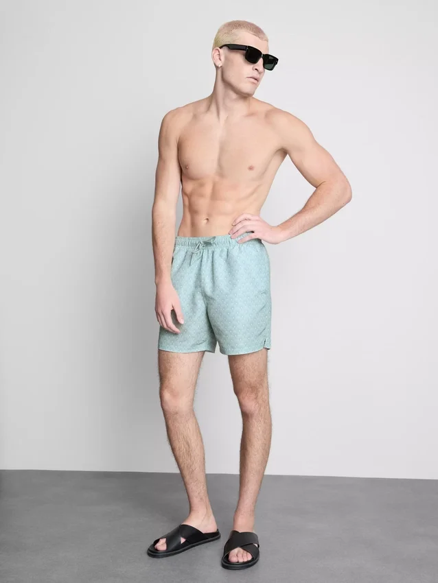 Geometrische Fächer-Shorts