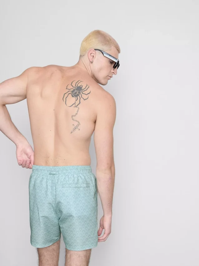 Geometrische Fächer-Shorts