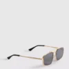 Geometrische Sonnenbrille aus Metall