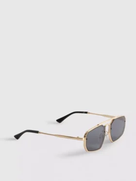 Geometrische Sonnenbrille aus Metall