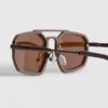 Geometrische Sonnenbrille aus Metall