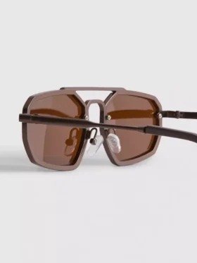 Geometrische Sonnenbrille aus Metall