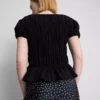 Gerafftes Kurzarm-Top