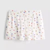 Gerippte Schlafanzug-Shorts mit Schmetterlingsmotiv