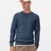 Gerippter Pulli mit Rundhalsausschnitt
