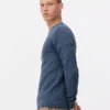 Gerippter Pulli mit Rundhalsausschnitt