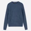 Gerippter Pulli mit Rundhalsausschnitt