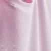Geripptes, figurbetontes Mini-T-Shirt-Kleid