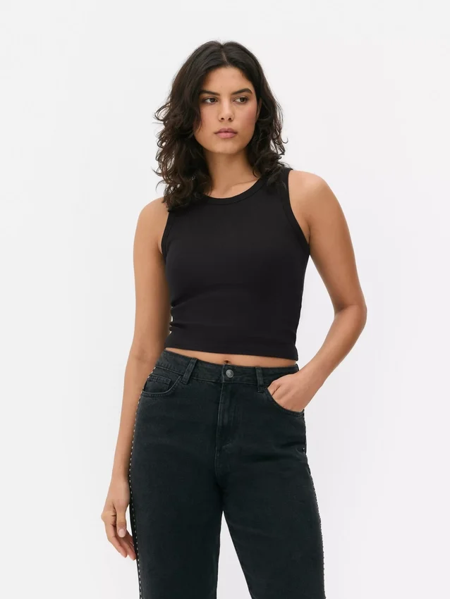 Geripptes Racerback-Tanktop