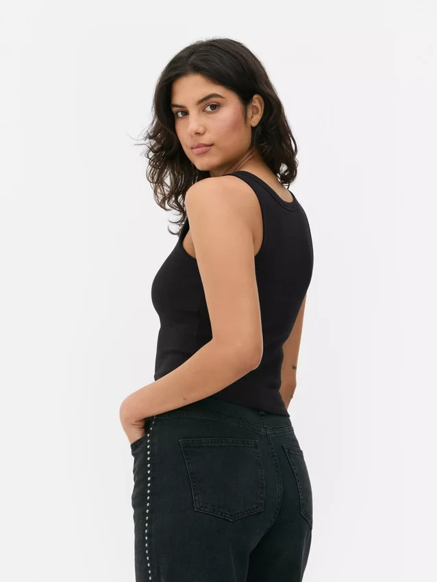 Geripptes Racerback-Tanktop