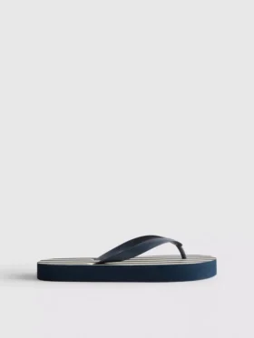 Gestreifte Flatform-Flip-Flops