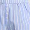 Gestreifte Oxford-Schlafanzug-Shorts aus Baumwolle