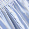 Gestreifte Oxford-Schlafanzug-Shorts aus Baumwolle