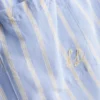 Gestreifte Oxford-Schlafanzug-Shorts aus Baumwolle