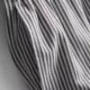 Gestreifte Oxford-Shorts mit hoher Taille