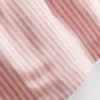 Gestreifte Oxford-Shorts mit hoher Taille