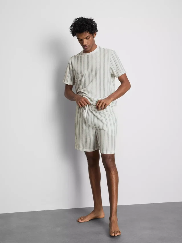 Gestreifte Schlafanzug-Shorts