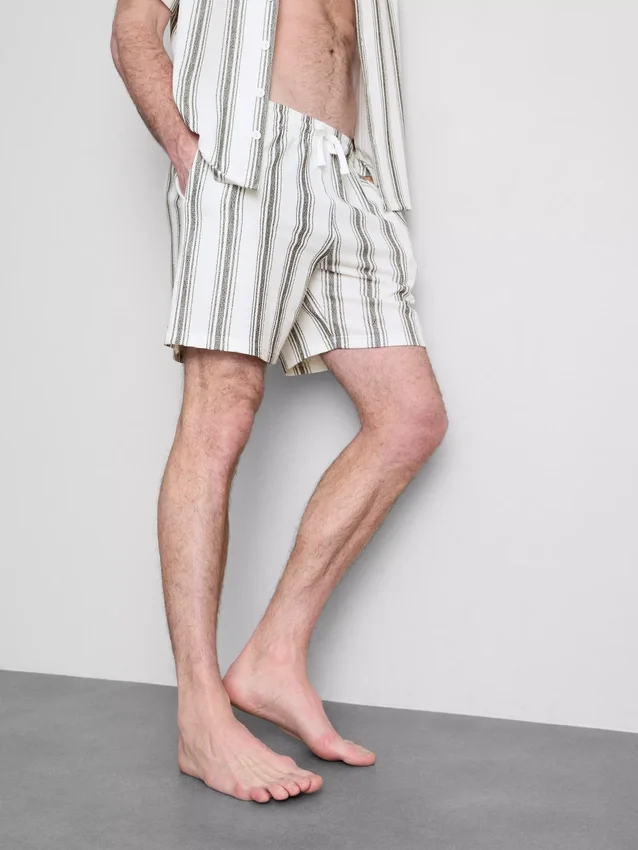 Gestreifte Schlafanzug-Shorts