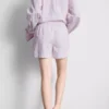 Gestreifte Schlafanzug-Shorts aus Baumwolle im «Room Service»-Stil