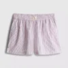 Gestreifte Schlafanzug-Shorts aus Baumwolle im «Room Service»-Stil