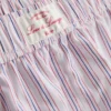 Gestreifte Schlafanzug-Shorts aus Baumwolle im «Room Service»-Stil