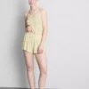 Gestreifte Schlafanzug-Shorts mit Blumenmuster
