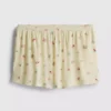 Gestreifte Schlafanzug-Shorts mit Blumenmuster