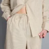 Gestreifte Shorts aus Baumwollpopeline