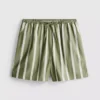 Gestreifte Shorts aus Baumwollpopeline