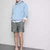 Gestreifte Shorts aus Leinenmischung