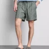 Gestreifte Shorts aus Leinenmischung