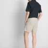 Gestreifte Shorts aus Leinenmischung