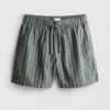 Gestreifte Shorts aus Leinenmischung