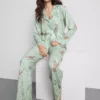 Gestreifter Boyfriend-Schlafanzug «Bambi» von Disney