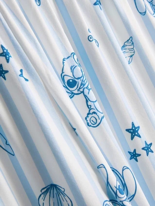 Gestreifter Boyfriend-Schlafanzug mit Stitch von Disney